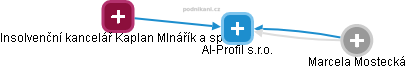 Al-Profil s.r.o. - náhled vizuálního zobrazení vztahů obchodního rejstříku