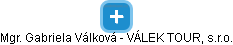 Mgr. Gabriela Válková - VÁLEK TOUR, s.r.o. - náhled vizuálního zobrazení vztahů obchodního rejstříku