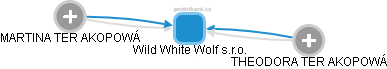 Wild White Wolf s.r.o. - náhled vizuálního zobrazení vztahů obchodního rejstříku