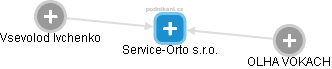 Service-Orto s.r.o. - náhled vizuálního zobrazení vztahů obchodního rejstříku