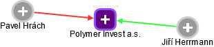 Polymer Invest a.s. - náhled vizuálního zobrazení vztahů obchodního rejstříku