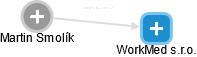 WorkMed s.r.o. - náhled vizuálního zobrazení vztahů obchodního rejstříku
