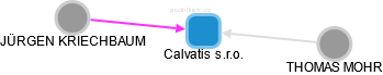 Calvatis s.r.o. - náhled vizuálního zobrazení vztahů obchodního rejstříku