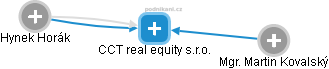 CCT real equity s.r.o. - náhled vizuálního zobrazení vztahů obchodního rejstříku