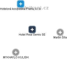 Hotel Real Servis SE - náhled vizuálního zobrazení vztahů obchodního rejstříku