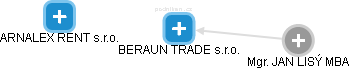 BERAUN TRADE s.r.o. - náhled vizuálního zobrazení vztahů obchodního rejstříku