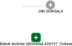 Bytové družstvo Výškovická 429/157, Ostrava - náhled vizuálního zobrazení vztahů obchodního rejstříku