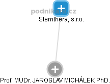 Stemthera, s.r.o. - náhled vizuálního zobrazení vztahů obchodního rejstříku
