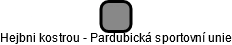 Hejbni kostrou - Pardubická sportovní unie - náhled vizuálního zobrazení vztahů obchodního rejstříku