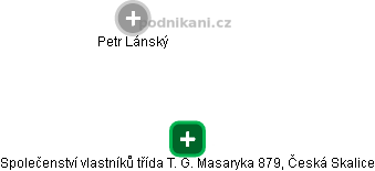 Společenství vlastníků třída T. G. Masaryka 879, Česká Skalice - náhled vizuálního zobrazení vztahů obchodního rejstříku