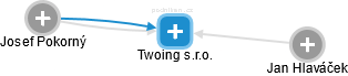 Twoing s.r.o. - náhled vizuálního zobrazení vztahů obchodního rejstříku