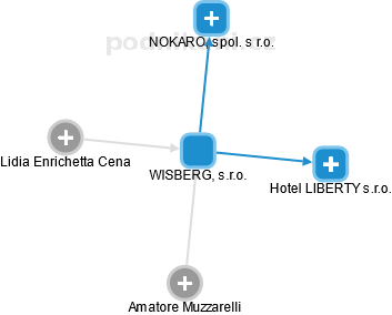 WISBERG, s.r.o. - náhled vizuálního zobrazení vztahů obchodního rejstříku