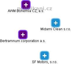 Midami Clean s.r.o. - náhled vizuálního zobrazení vztahů obchodního rejstříku