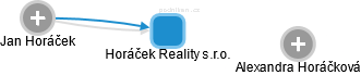 Horáček Reality s.r.o. - náhled vizuálního zobrazení vztahů obchodního rejstříku
