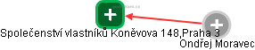 Společenství vlastníků Koněvova 148,Praha 3 - náhled vizuálního zobrazení vztahů obchodního rejstříku