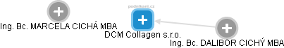 DCM Collagen s.r.o. - náhled vizuálního zobrazení vztahů obchodního rejstříku