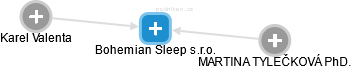 Bohemian Sleep s.r.o. - náhled vizuálního zobrazení vztahů obchodního rejstříku
