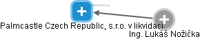 Palmcastle Czech Republic, s.r.o. v likvidaci - náhled vizuálního zobrazení vztahů obchodního rejstříku