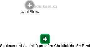 Společenství vlastníků pro dům Chelčického 5 v Plzni - náhled vizuálního zobrazení vztahů obchodního rejstříku
