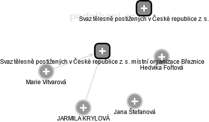 Svaz tělesně postižených v České republice z. s. místní organizace Březnice - náhled vizuálního zobrazení vztahů obchodního rejstříku