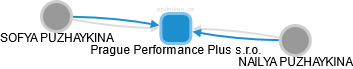 Prague Performance Plus s.r.o. - náhled vizuálního zobrazení vztahů obchodního rejstříku