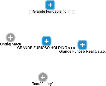 GRANDE FURIOSO HOLDING s.r.o. - náhled vizuálního zobrazení vztahů obchodního rejstříku