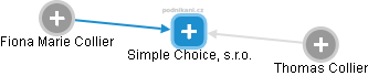 Simple Choice, s.r.o. - náhled vizuálního zobrazení vztahů obchodního rejstříku
