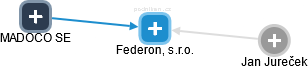 Federon, s.r.o. - náhled vizuálního zobrazení vztahů obchodního rejstříku