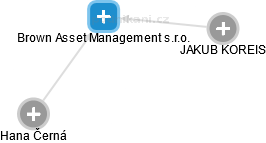 Brown Asset Management s.r.o. - náhled vizuálního zobrazení vztahů obchodního rejstříku