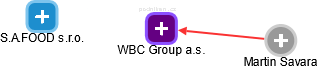 WBC Group a.s. - náhled vizuálního zobrazení vztahů obchodního rejstříku