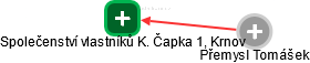 Společenství vlastníků K. Čapka 1, Krnov - náhled vizuálního zobrazení vztahů obchodního rejstříku