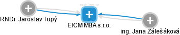 EICM MBA s.r.o. - náhled vizuálního zobrazení vztahů obchodního rejstříku
