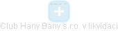 Club Hany Bany s.r.o. v likvidaci - náhled vizuálního zobrazení vztahů obchodního rejstříku