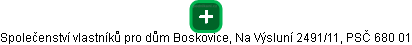 Společenství vlastníků pro dům Boskovice, Na Výsluní 2491/11, PSČ 680 01 - náhled vizuálního zobrazení vztahů obchodního rejstříku
