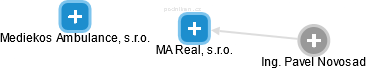 MA Real, s.r.o. - náhled vizuálního zobrazení vztahů obchodního rejstříku