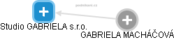 Studio GABRIELA s.r.o. - náhled vizuálního zobrazení vztahů obchodního rejstříku