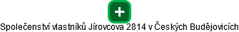 Společenství vlastníků Jírovcova 2814 v Českých Budějovicích - náhled vizuálního zobrazení vztahů obchodního rejstříku