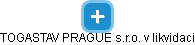 TOGASTAV PRAGUE s.r.o. v likvidaci - náhled vizuálního zobrazení vztahů obchodního rejstříku