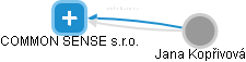 COMMON SENSE s.r.o. - náhled vizuálního zobrazení vztahů obchodního rejstříku