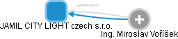 JAMIL CITY LIGHT czech s.r.o. - náhled vizuálního zobrazení vztahů obchodního rejstříku