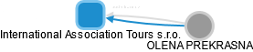 International Association Tours s.r.o. - náhled vizuálního zobrazení vztahů obchodního rejstříku