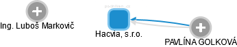 Hacvia, s.r.o. - náhled vizuálního zobrazení vztahů obchodního rejstříku