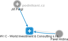 W I C - World Investment & Consulting s.r.o. - náhled vizuálního zobrazení vztahů obchodního rejstříku