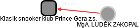 Klasik snooker klub Prince Gera z.s. - náhled vizuálního zobrazení vztahů obchodního rejstříku