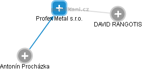 Profex Metal s.r.o. - náhled vizuálního zobrazení vztahů obchodního rejstříku