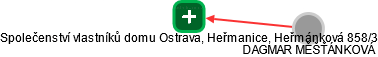Společenství vlastníků domu Ostrava, Heřmanice, Heřmánková 858/3 - náhled vizuálního zobrazení vztahů obchodního rejstříku