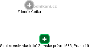 Společenství vlastníků Zemské právo 1573, Praha 10 - náhled vizuálního zobrazení vztahů obchodního rejstříku