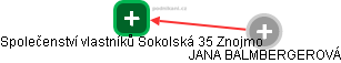 Společenství vlastníků Sokolská 35 Znojmo - náhled vizuálního zobrazení vztahů obchodního rejstříku