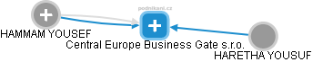 Central Europe Business Gate s.r.o. - náhled vizuálního zobrazení vztahů obchodního rejstříku