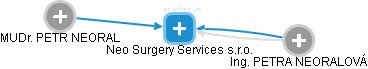 Neo Surgery Services s.r.o. - náhled vizuálního zobrazení vztahů obchodního rejstříku